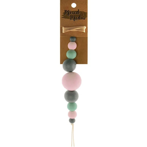Assorted Colours Round Shape Wooden Beads